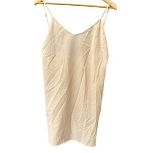 Magali Pascal Cream Camisole Flowy Spaghetti Straps Size Small Layering Tank